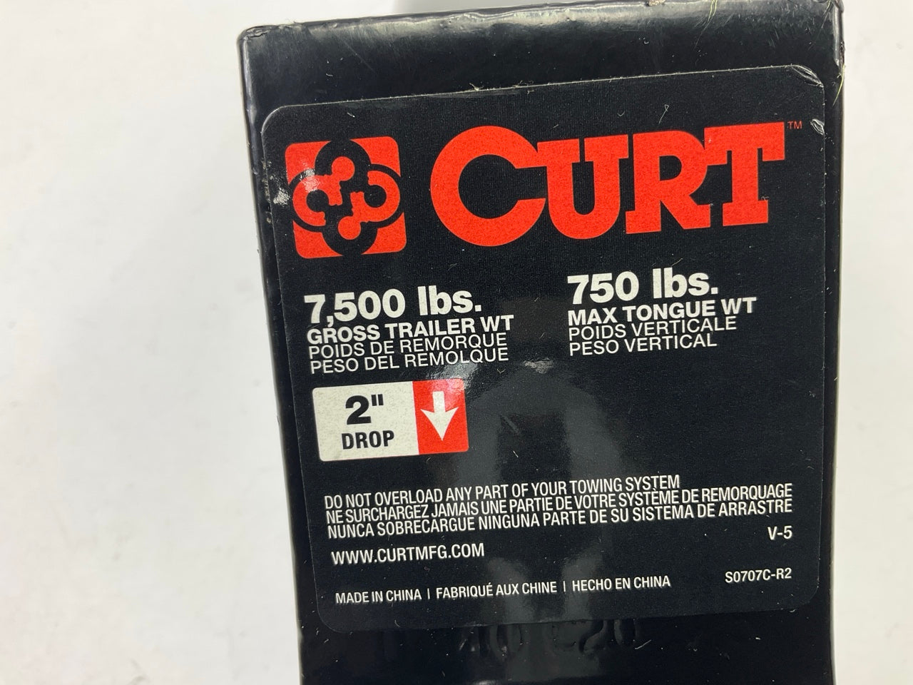 Comes As Shown - CURT 45141  2'' Drop Trailer Hitch Mount W/ 2-Inch Ball