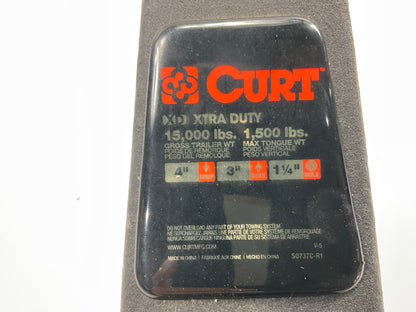 Curt 45329 Magnum 2'' Heavy Duty Ball Mount 4'' Drop, 1-1/4 Inch Hole - 15,000 LBs