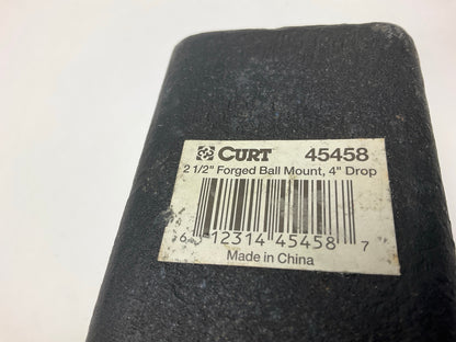 COSMETIC DAMAGE Curt 45458 Forged Trailer Hitch Ball Mount 4'' Drop 2.5 Receivers