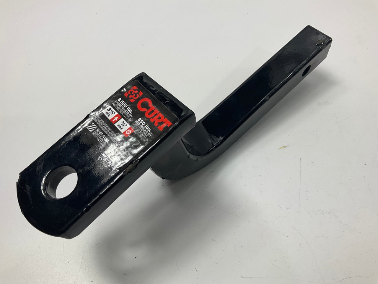 Curt 45520 Drawbar Ball Mount For 1-1/4'' Hitches 3-1/8'' Rise 9-1/4'' Long
