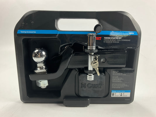 Curt 45534 Towing Hitch Mount Starter Kit 2'' Ball (2'' Shank, 7,500 Lbs, 2'' Drop)