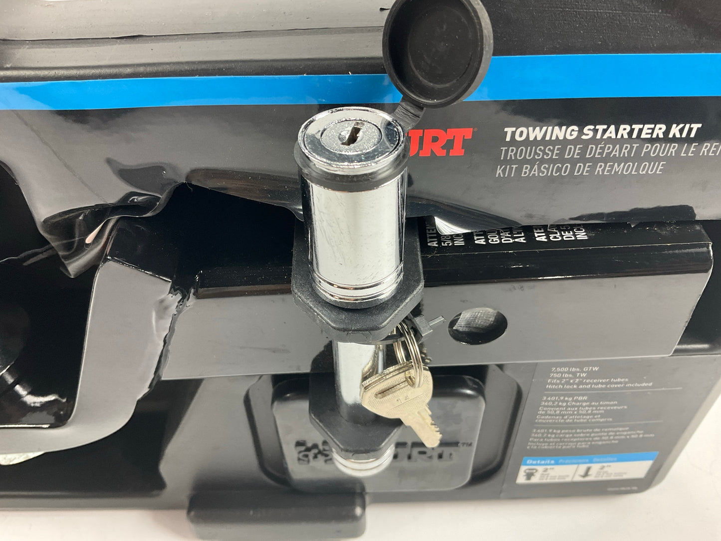 Curt 45534 Towing Hitch Mount Starter Kit 2'' Ball (2'' Shank, 7,500 Lbs, 2'' Drop)