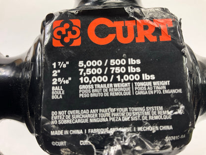 CURT 45652 Tri-Ball 2'' Trailer Hitch Ball Mount With 1-7/8'', 2'', 2-5/16'' Balls