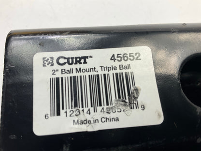 CURT 45652 Tri-Ball 2'' Trailer Hitch Ball Mount With 1-7/8'', 2'', 2-5/16'' Balls