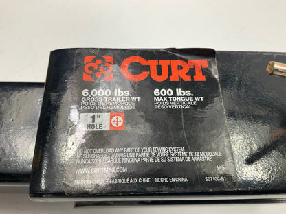 CURT 45821 Clevis Pin Hitch Ball Mount, For 2-Inch Receiver, 6,000 Lbs, 1-Inch