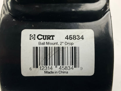 Curt 45834 Loaded Hitch Ball Mount With 1-7/8'' Ball, Safety Pin & Clip  2'' Drop