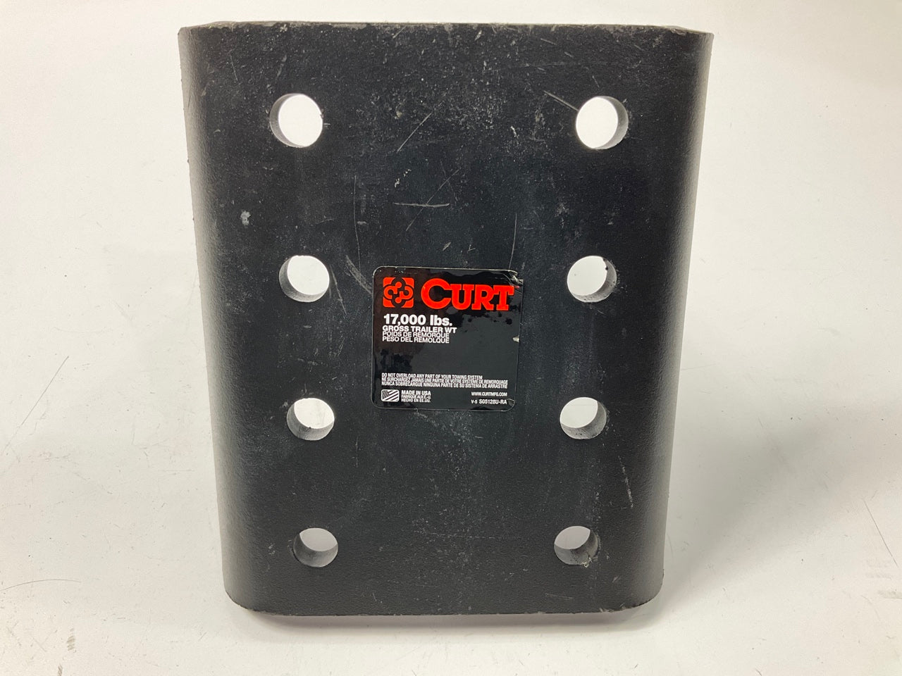 Curt 48343 Adjustable Pintle Mount With 2'' X 2'' Shank And 17,000 Lb Capacity