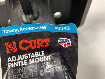 Curt 48343 Adjustable Pintle Mount With 2'' X 2'' Shank And 17,000 Lb Capacity