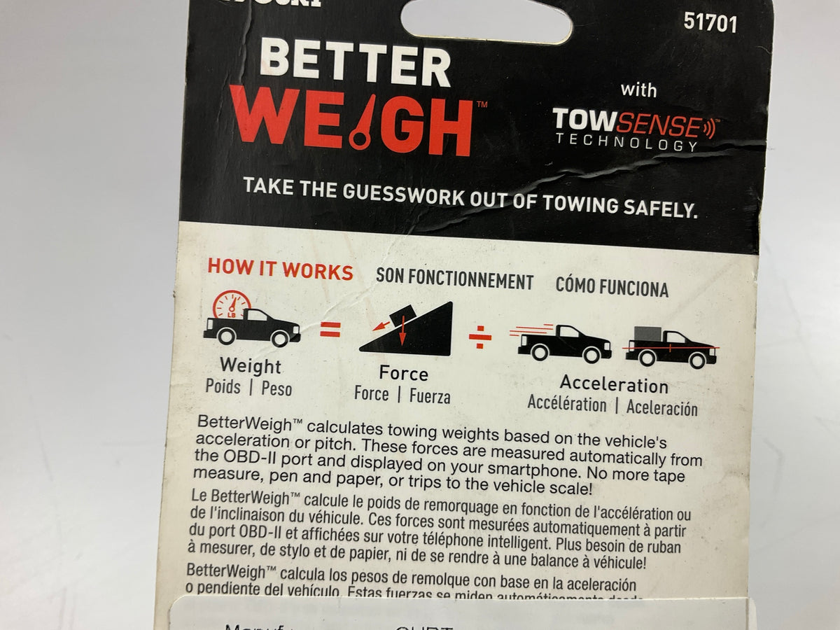 Curt 51701 Better Weigh Mobile Towing Tow Scale