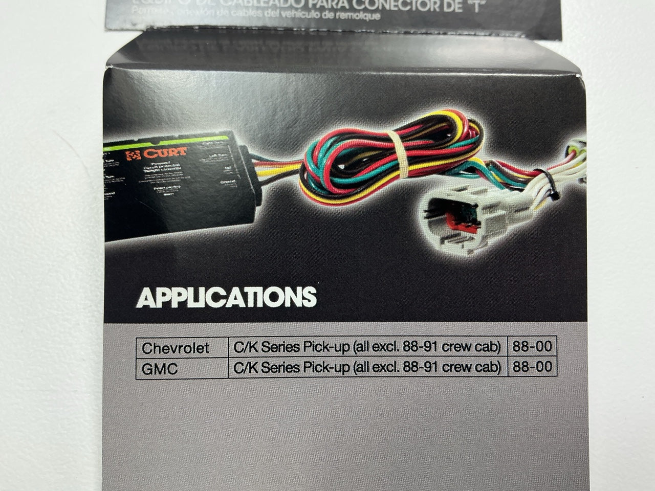 CURT 55315 Vehicle-Side 4-Pin Trailer Wiring Wire Harness 4-Way Flat Harness
