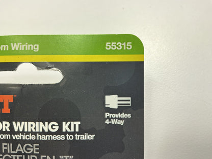 CURT 55315 Vehicle-Side 4-Pin Trailer Wiring Wire Harness 4-Way Flat Harness