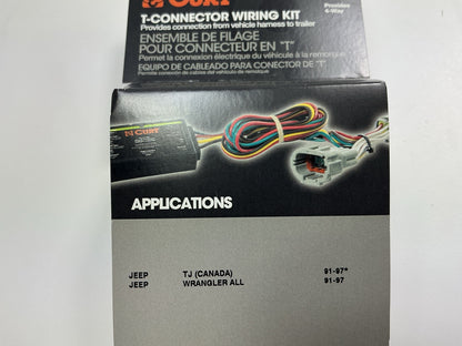 Curt 55356 Trailer Wiring Harness Connector Kit For 1991-1997 Jeep Wrangler