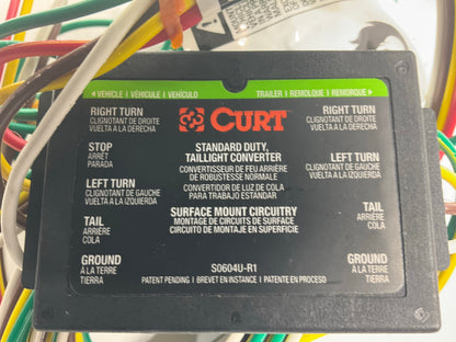 CURT 56130 Taillight Trailer Wire Converter Non-Powered 3-To-2 Splice-In Harness