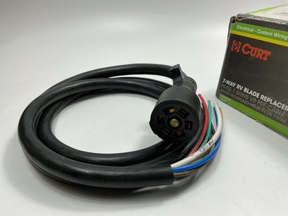 CURT 56621 Replacement 7-Pin RV Blade 7-Way Trailer Wiring Harness Plug
