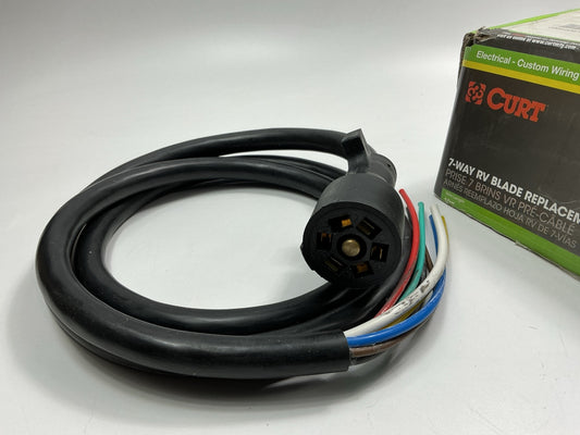 CURT 56621 Replacement 7-Pin RV Blade 7-Way Trailer Wiring Harness Plug