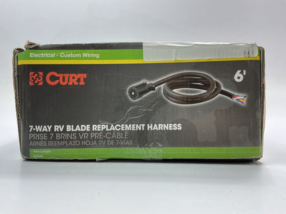 CURT 56621 Replacement 7-Pin RV Blade 7-Way Trailer Wiring Harness Plug