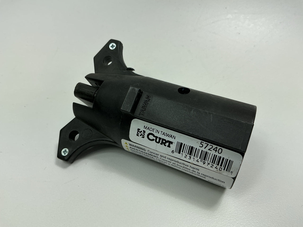 Curt 57240 Electrical Adapter (7-Way RV Blade Vehicle To 4-Way Flat Trailer)