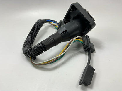 CURT 57604 Dual-Output Trailer Connector Adapter (Add 6-Way Round To 4-Way Flat)