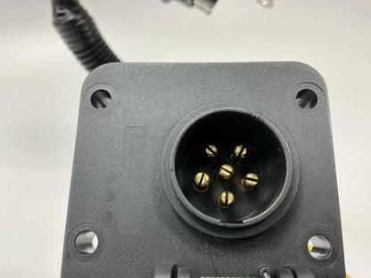 CURT 57604 Dual-Output Trailer Connector Adapter (Add 6-Way Round To 4-Way Flat)