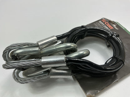 CURT 80151 Trailer Safety Cables 44-1/2'' Vinyl Coated 5000 Lb Break 2 Pack