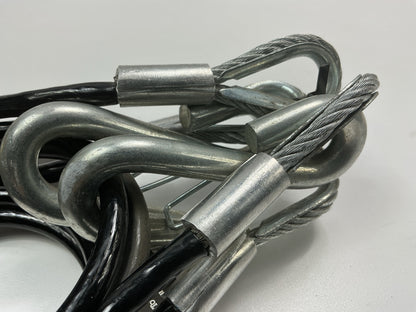 CURT 80151 Trailer Safety Cables 44-1/2'' Vinyl Coated 5000 Lb Break 2 Pack