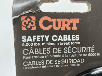 CURT 80151 Trailer Safety Cables 44-1/2'' Vinyl Coated 5000 Lb Break 2 Pack