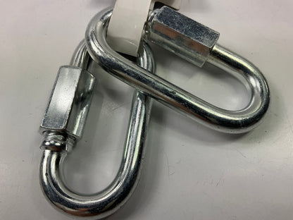 CURT 82903 Threaded Quick Link Trailer Safety Chain Hook Carabiner Clips 1760 Lb