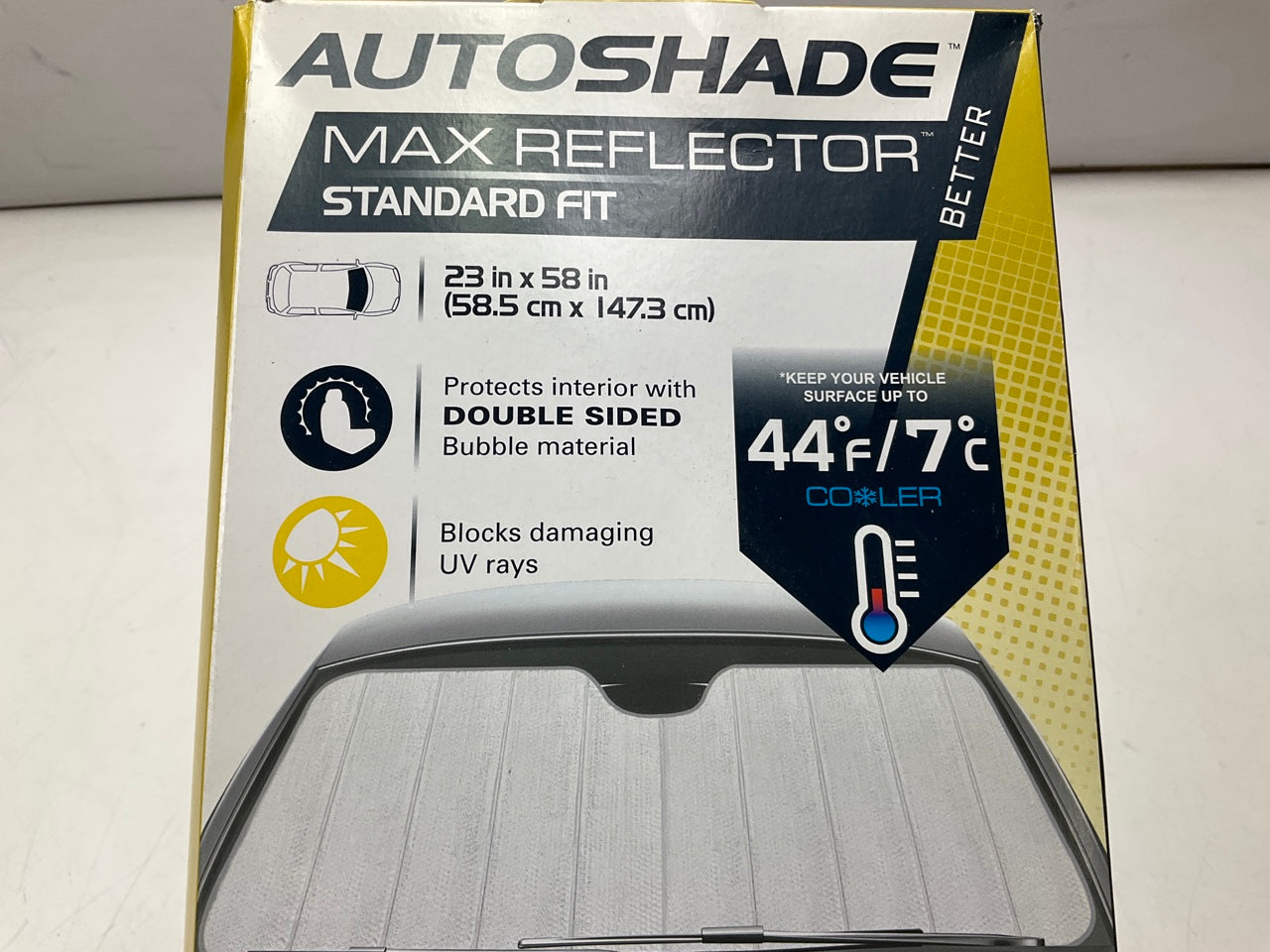Custom Accessories 111106 Autoshade Max Reflector Sun Shade 58'' L X 23'' W