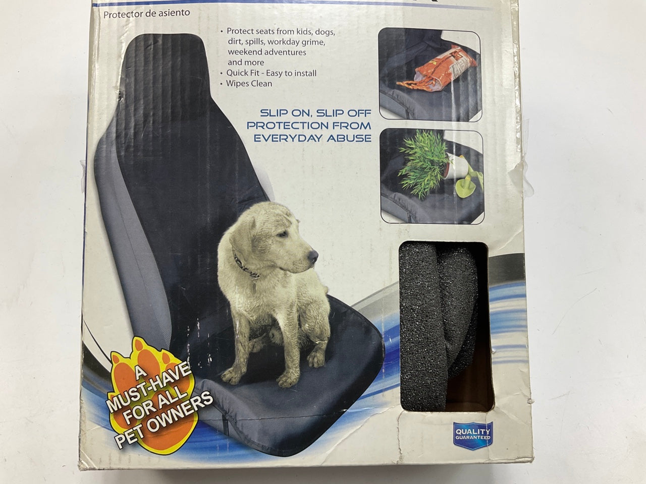 (2) Custom 13900D Black Waterproof Front Seat Protector Seat Cover Pet Dog Mat