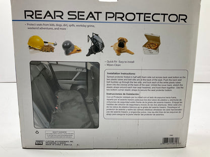 Custom Accessories 13901 Rear Seat Protector Black For Most Vehicles