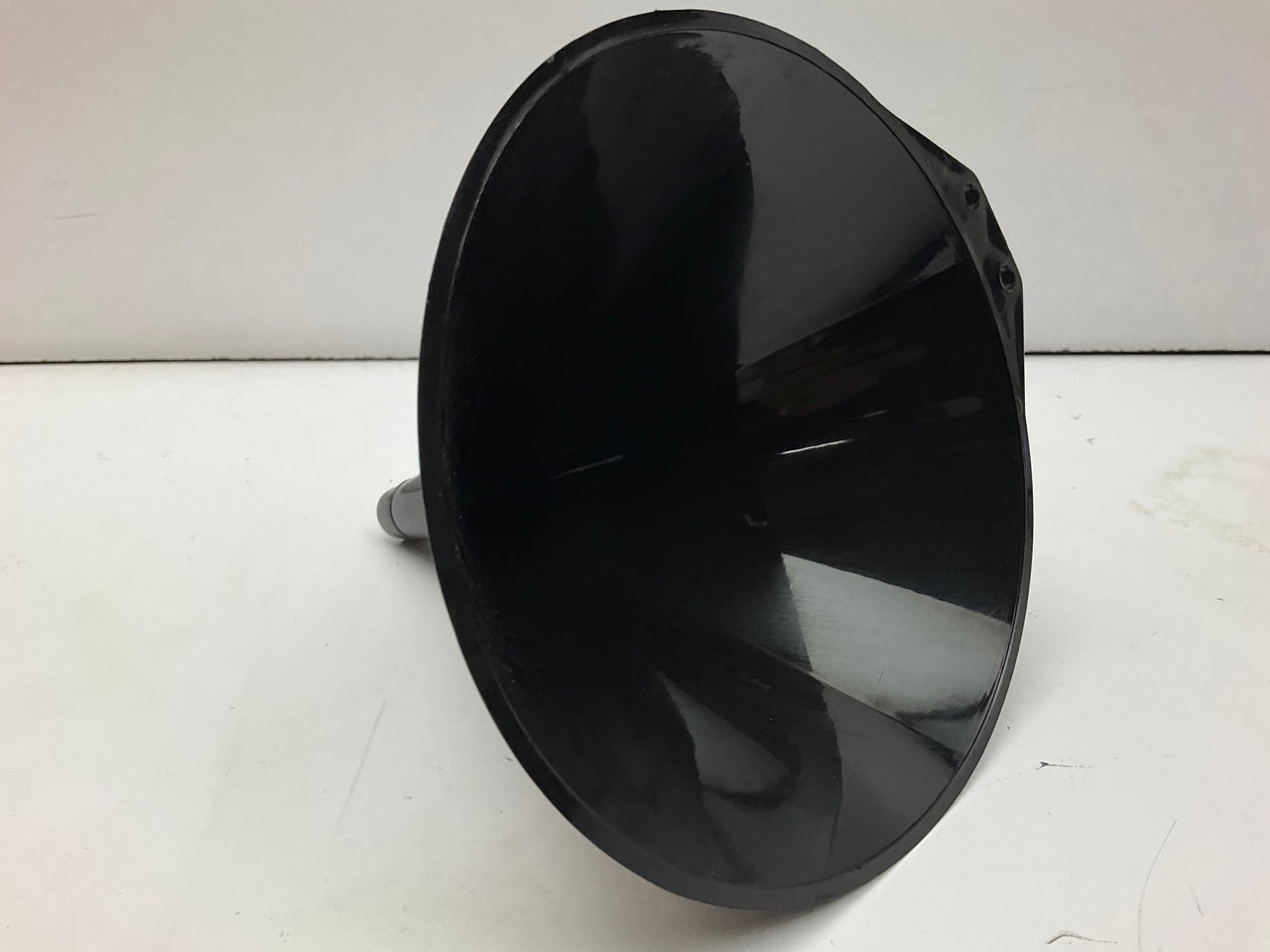 (3) Custom 31115 6'' 1-Pint Black Poly All Purpose Mechanic Funnel