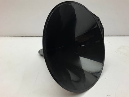 (3) Custom 31115 6'' 1-Pint Black Poly All Purpose Mechanic Funnel