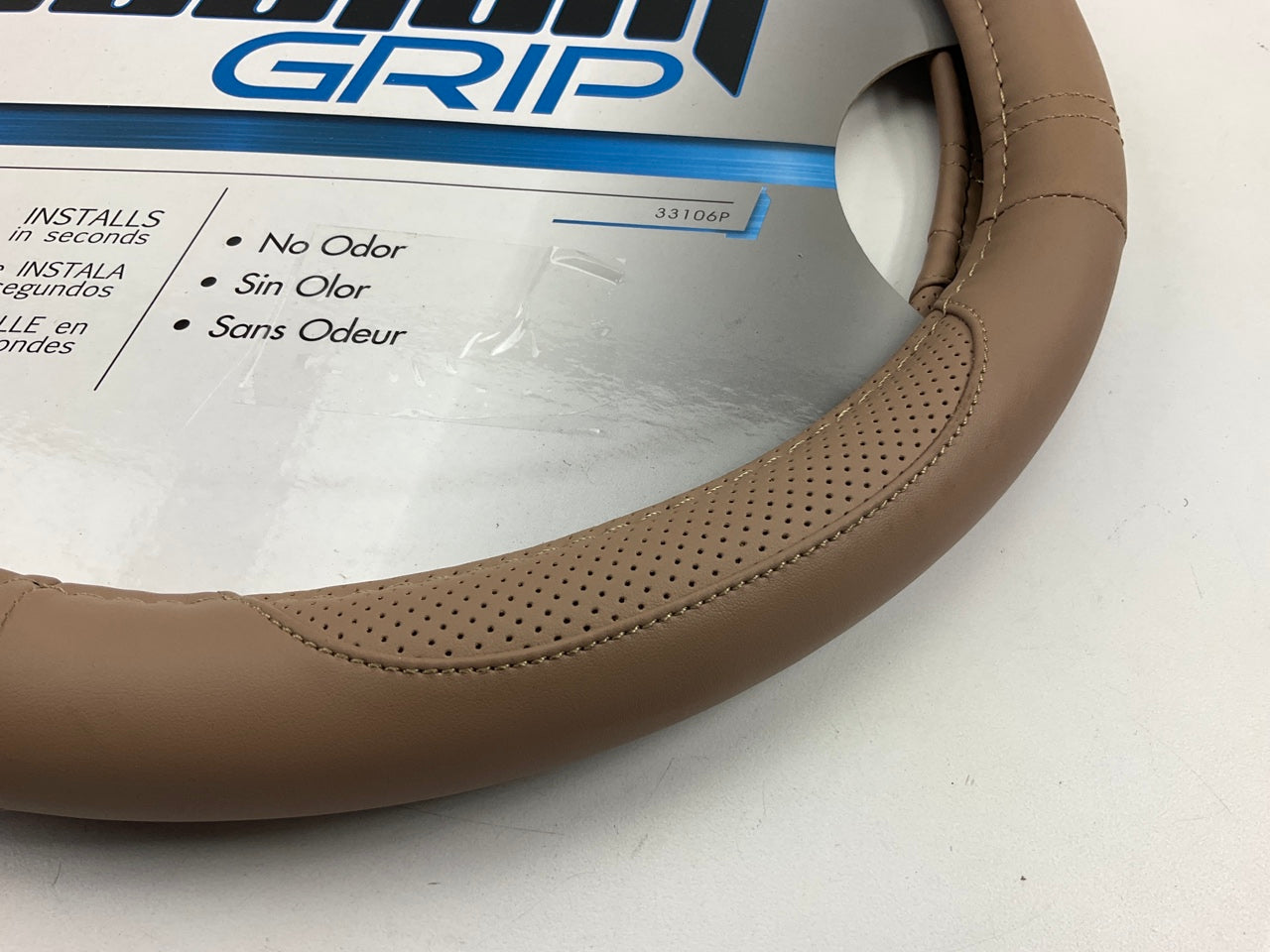 Custom Accessories 33106P EZ Stretch On Core Steering Wheel Cover 14.5''-15.5''