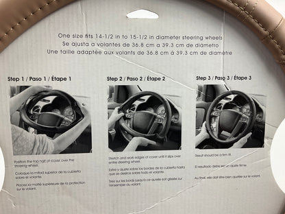 Custom Accessories 33106P EZ Stretch On Core Steering Wheel Cover 14.5''-15.5''