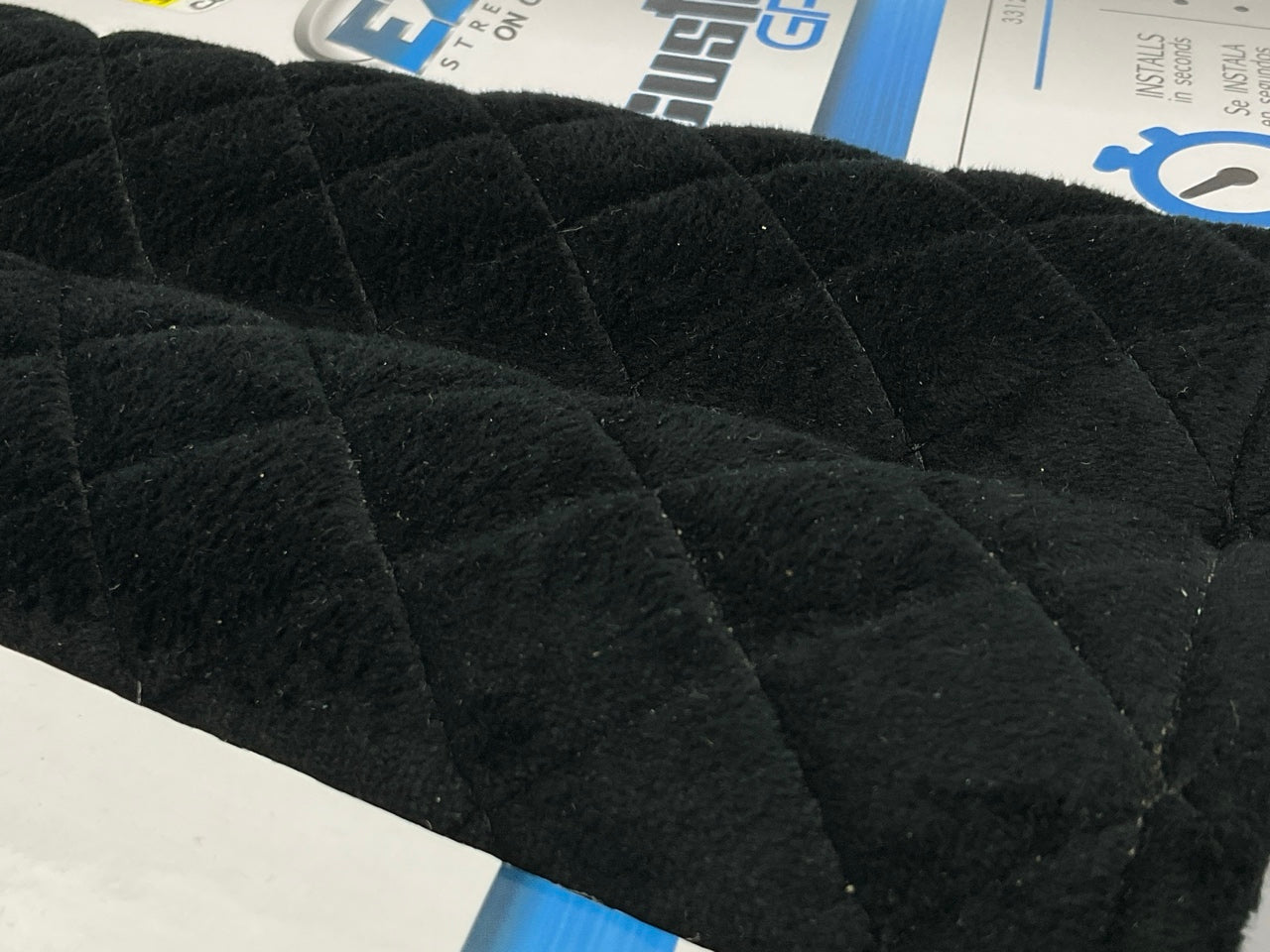 Custom Accessories 33121P Plush Black Steering Wheel Cover For 14-1/2'' - 15-1/2''