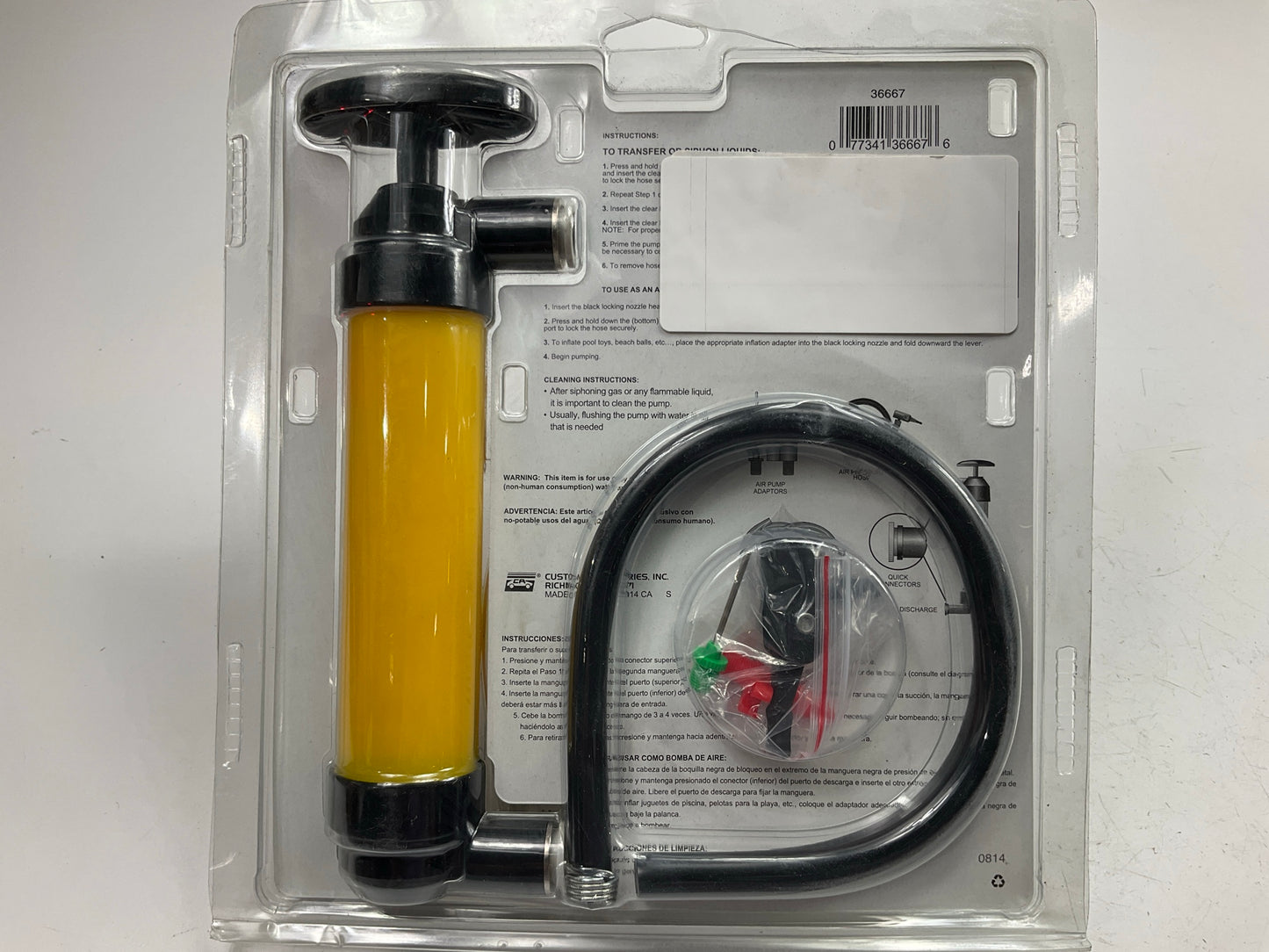 CA 36667 Multi-Purpose Siphon Pump For Auto Liquid Transfer Or Pumping Air