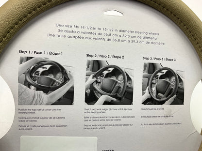 Custom Accessories 38855P Grip Steering Wheel Cover, For 14.5''-15.5'' Diameter