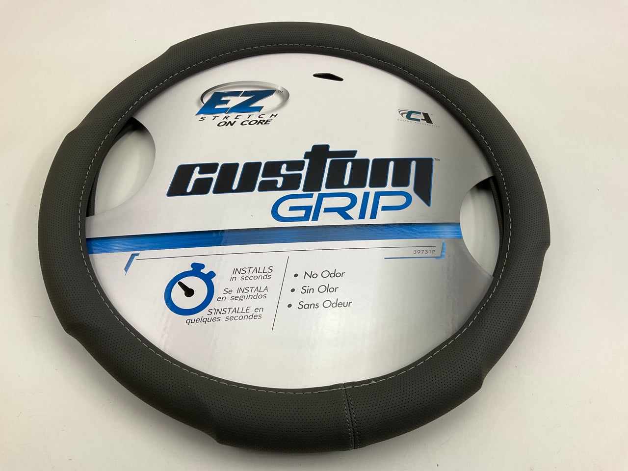 Custom Accessories 39731P EZ Stretch On Core Steering Wheel Cover 14.5''-15.5''