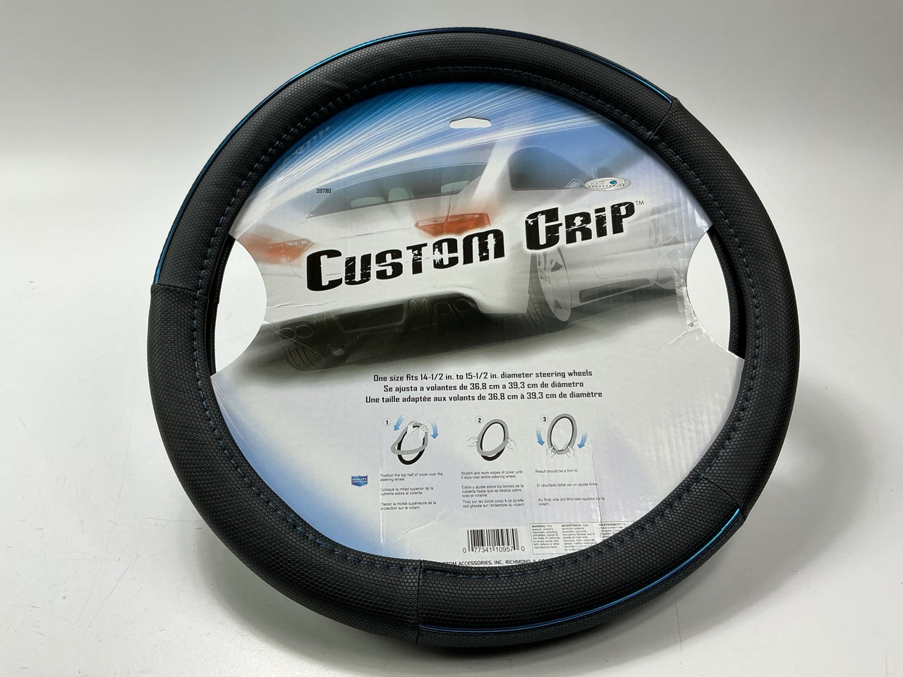 Custom Accessories 39780 Steering Wheel Cover - 14-1/2'' To 15-1/2'' Diameter