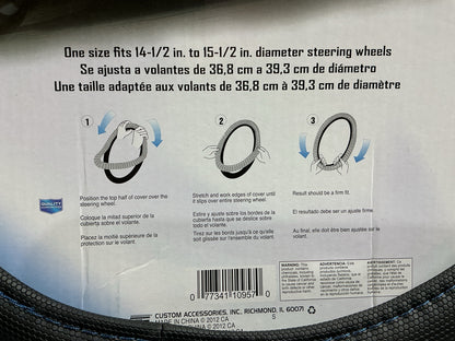 Custom Accessories 39780 Steering Wheel Cover - 14-1/2'' To 15-1/2'' Diameter