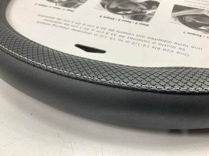 Custom Accessories 39823P Black Steering Wheel Cover 14-1/2'' - 15-1/2'' Diameter