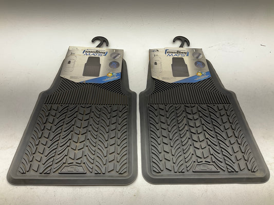(2) Custom Acc. 1-Piece Rubber Interior Rubber Floor Mat SINGLE, 28-3/4''X18''