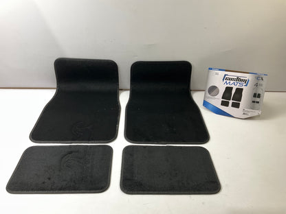 UNIVERSAL Black Carpet Floor Mats, 4-Piece Set 26''x17'' For Toyota Pickup, Tacoma