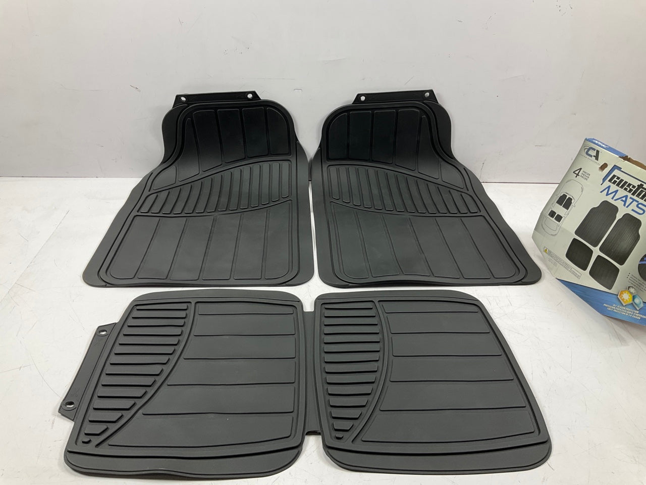 Custom Accessories 79920 Universal Cut To Fit Rubber Floor Liner Mats