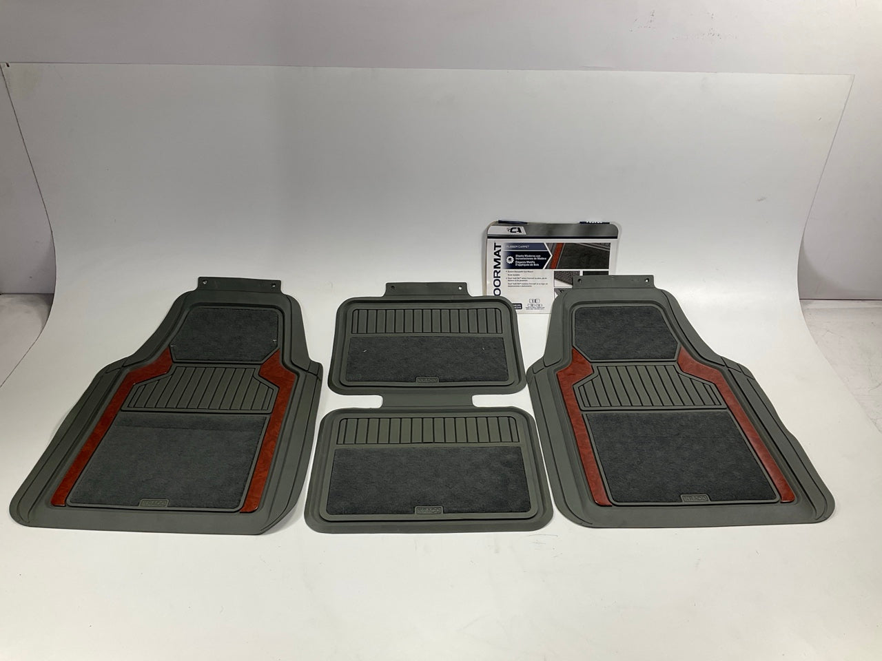 Custom Accessories 804564 Top Quality Heavy Duty Rubber Floor Mats, 4-Piece Set