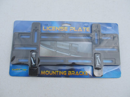 Custom Accessories 92651 Universal License Plate Mounting Bracket Front Or Rear