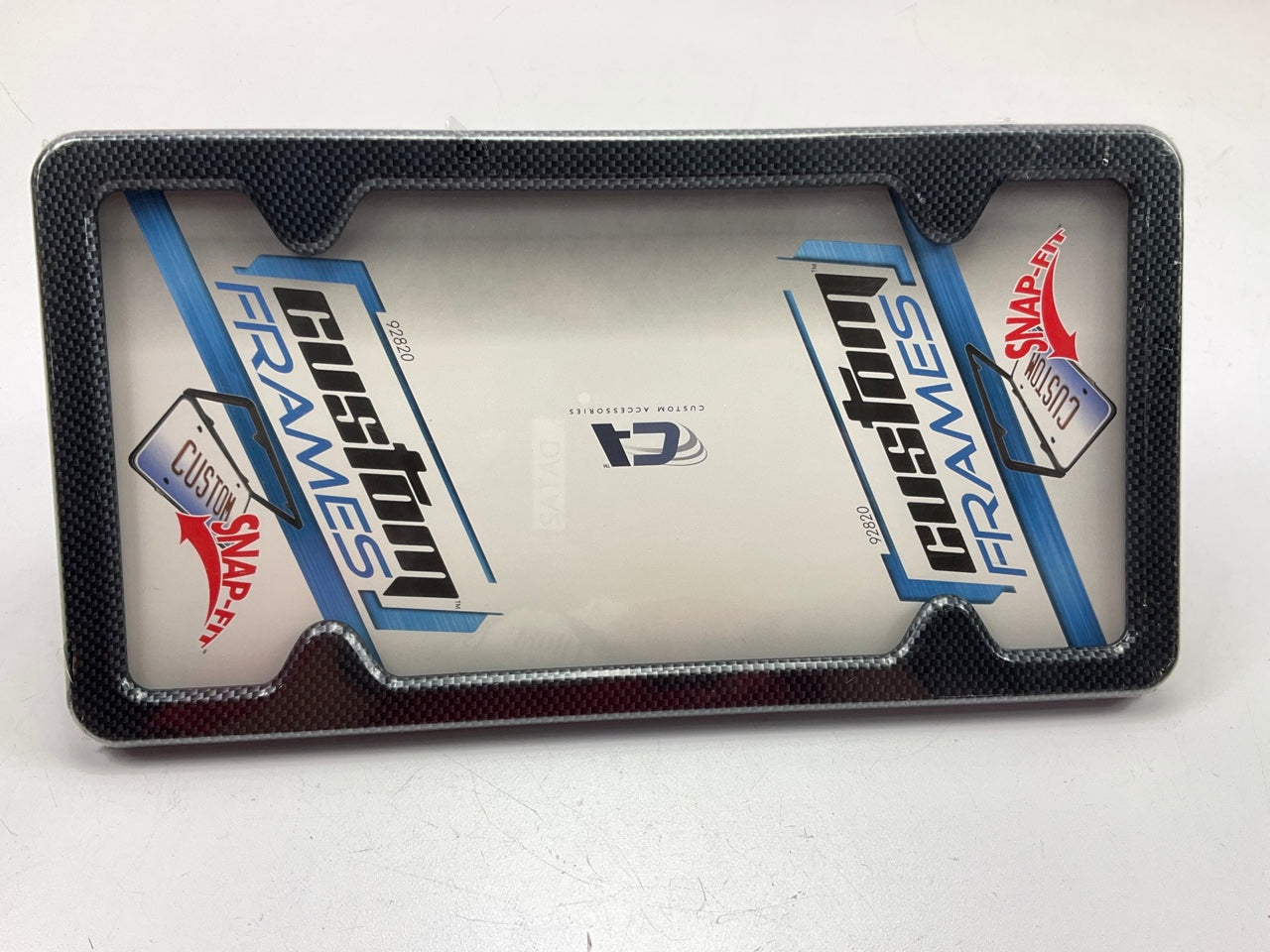 Custom Accessories 92820 Carbon Fiber License Plate Frame Bracket