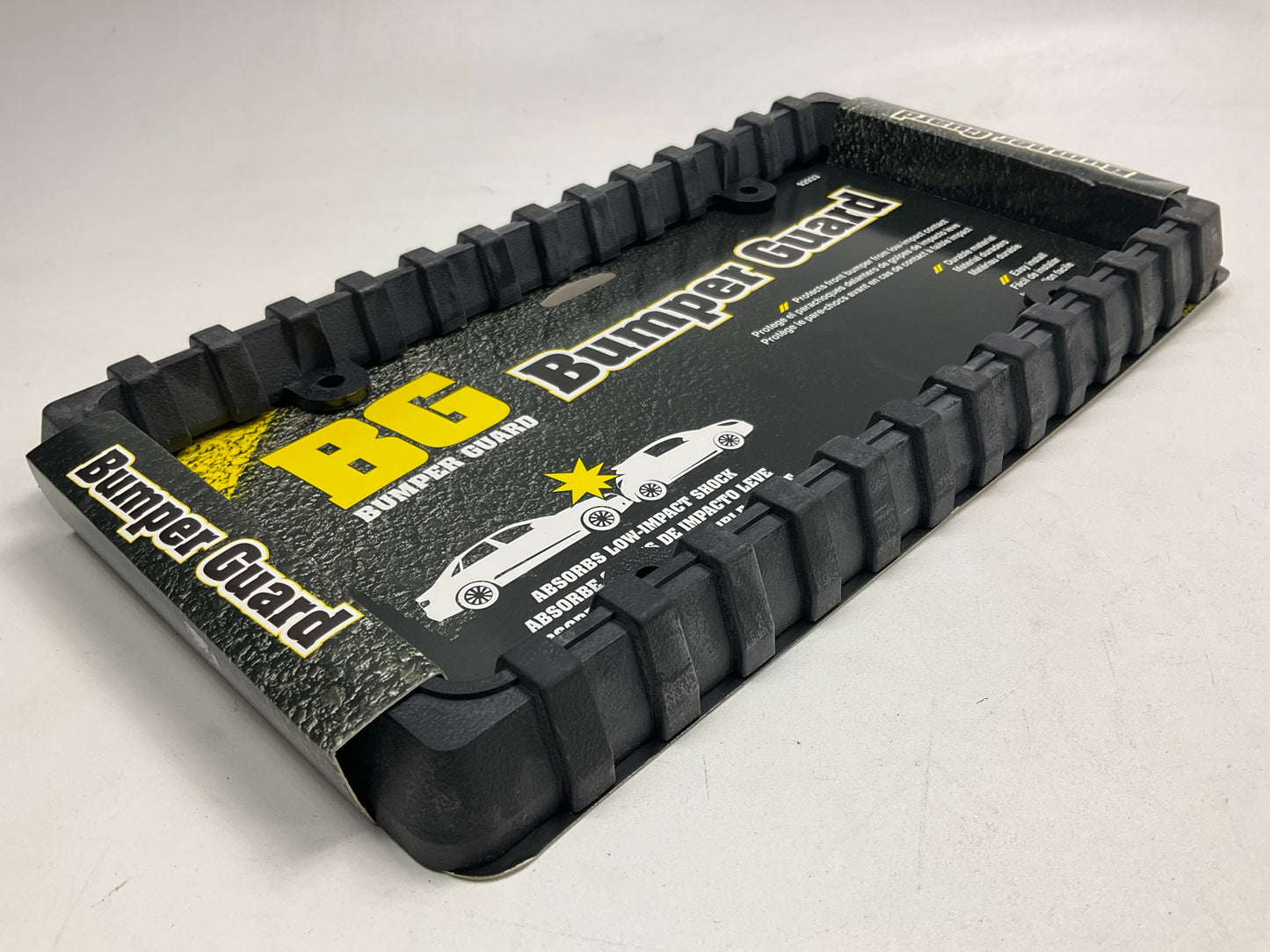 Custom Accessory 92933 Bumper Guard Rubber License Plate Frame Holder Protector