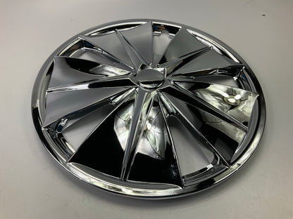 OPEN BOX Custom Accessories 93002 15'' Universal Chrome Wheel Cover Hub Caps Set