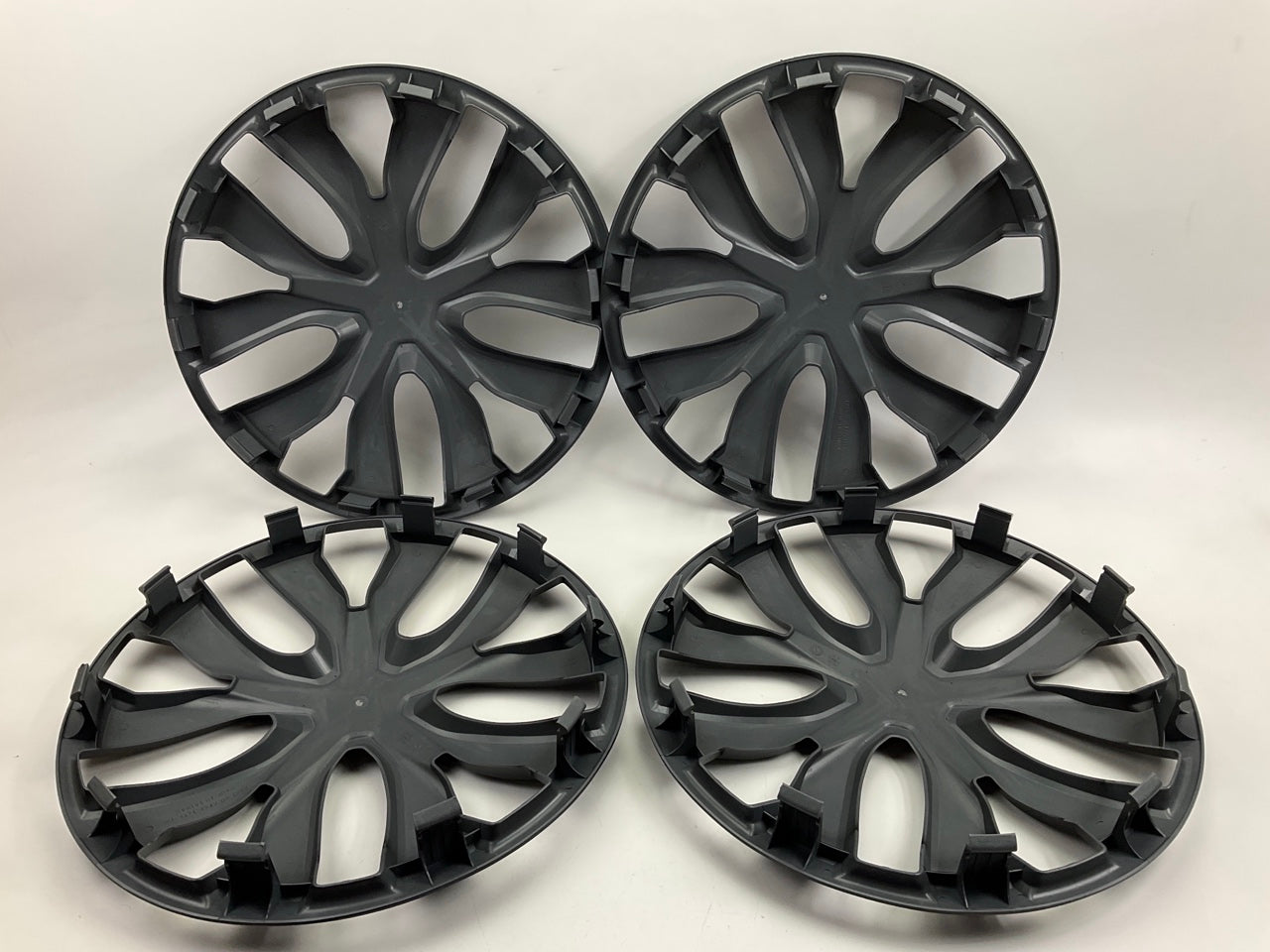 Custom Accessories 96908 16'' Wheel Cover Set Wheel Hub Caps, Gloss Black 16''